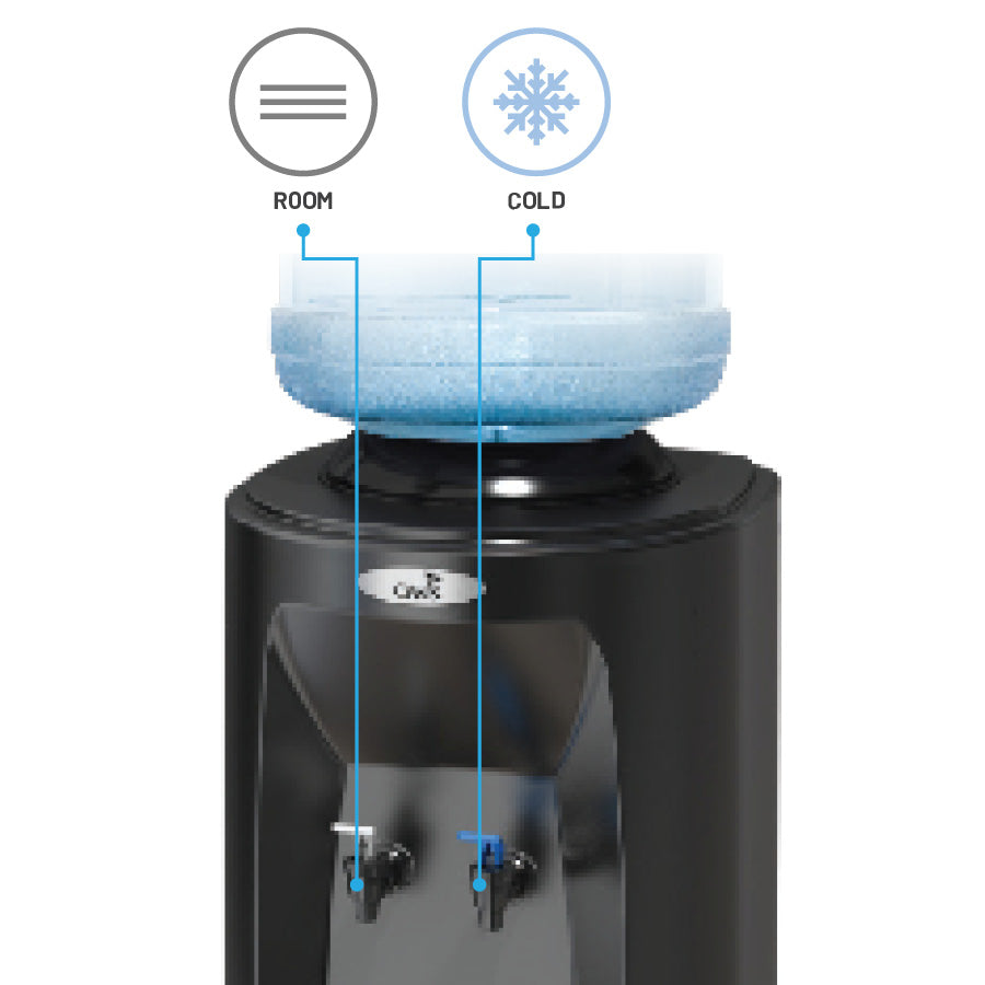 OASIS® Atlantis Freestanding Bottled Water Cooler - Cool/Cold (Bottle not included)