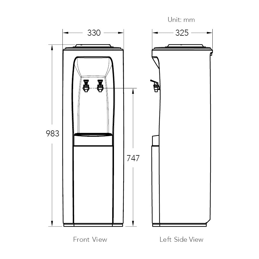 OASIS® Atlantis Freestanding Bottled Water Cooler - Cool/Cold (Bottle not included)