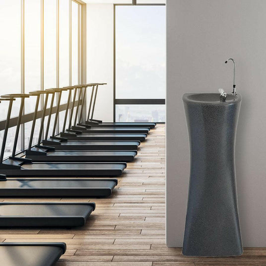 Aqua “Plumbed-In” Fountain Cooler With Bottle Filler/Faucet.
