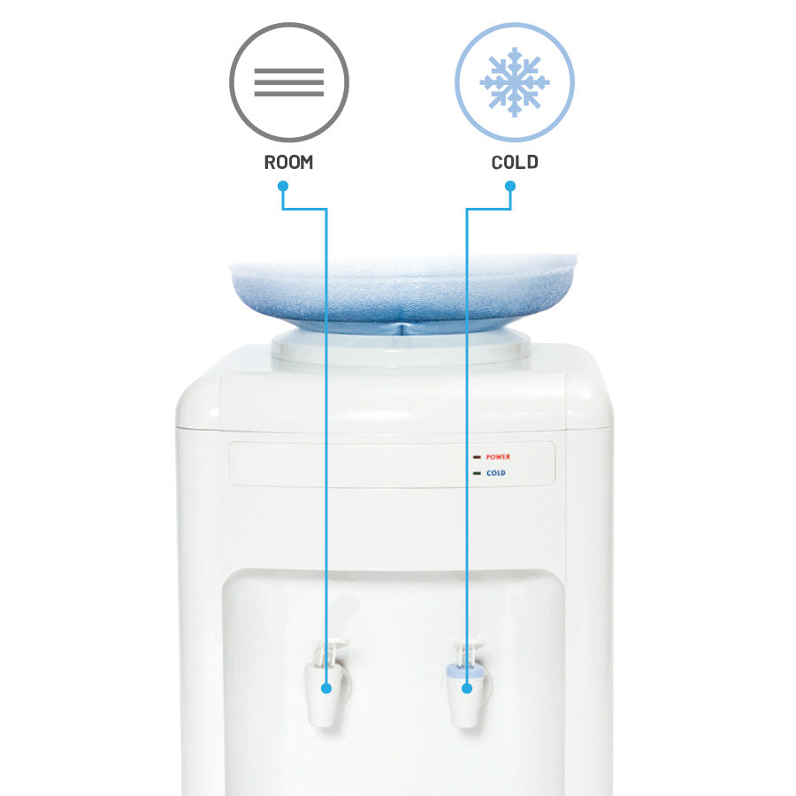 WATERWORKS® “Classic” Free Standing Bottle Water Cooler - Cool/Cold (Bottle not included)