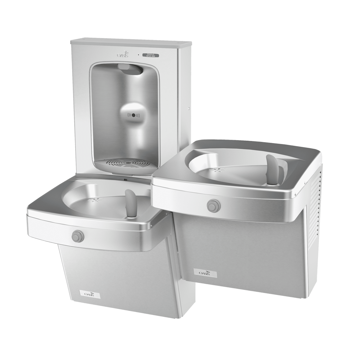 Versafiller Contactless + Manual Split-Level Hydration Station Combo