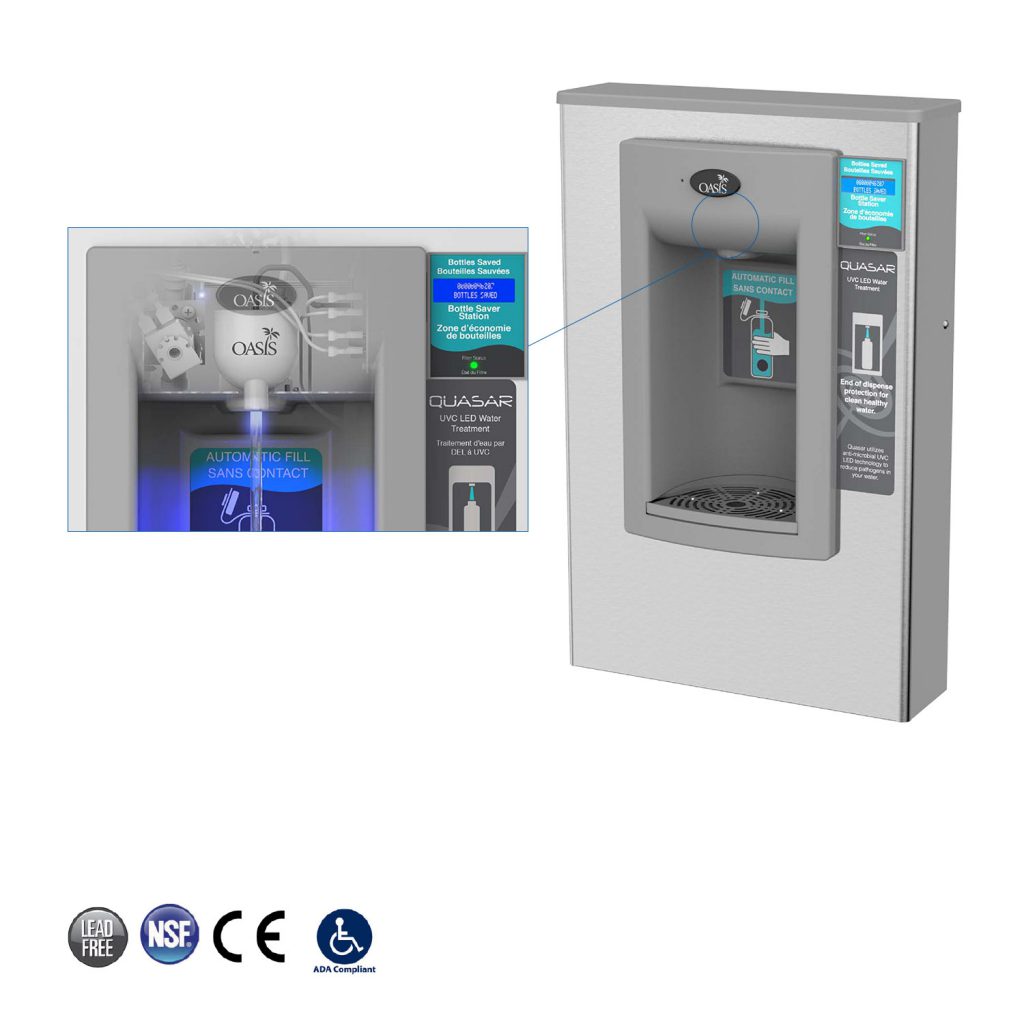OASIS® Quasar Aquapointe® Electronic Contactless Bottle Fillers