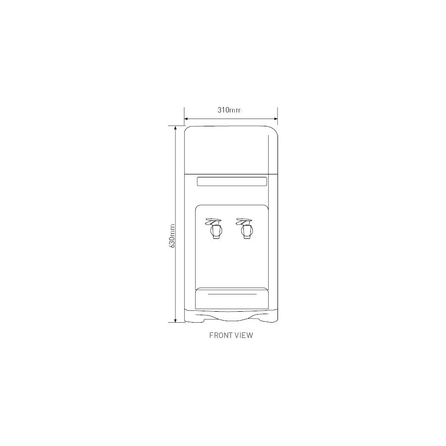 Waterworks Classic Bench Top Bottle Water Cooler - Rental