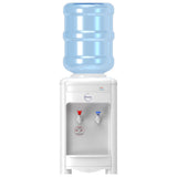 Waterworks “Classic” Bench Top Bottle Water Cooler Off White - Hot and Cold