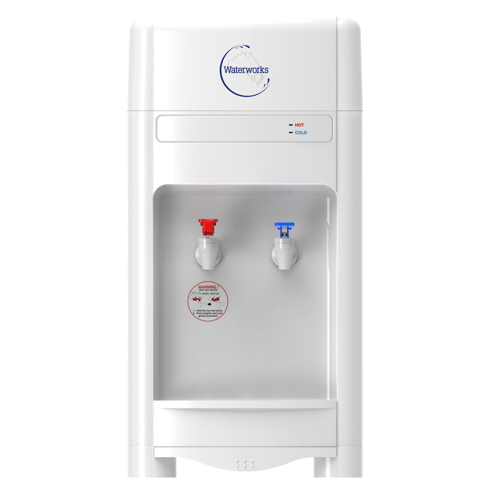 Waterworks Classic Freestanding Bottle Water Cooler Hot/ Cold (Off White)